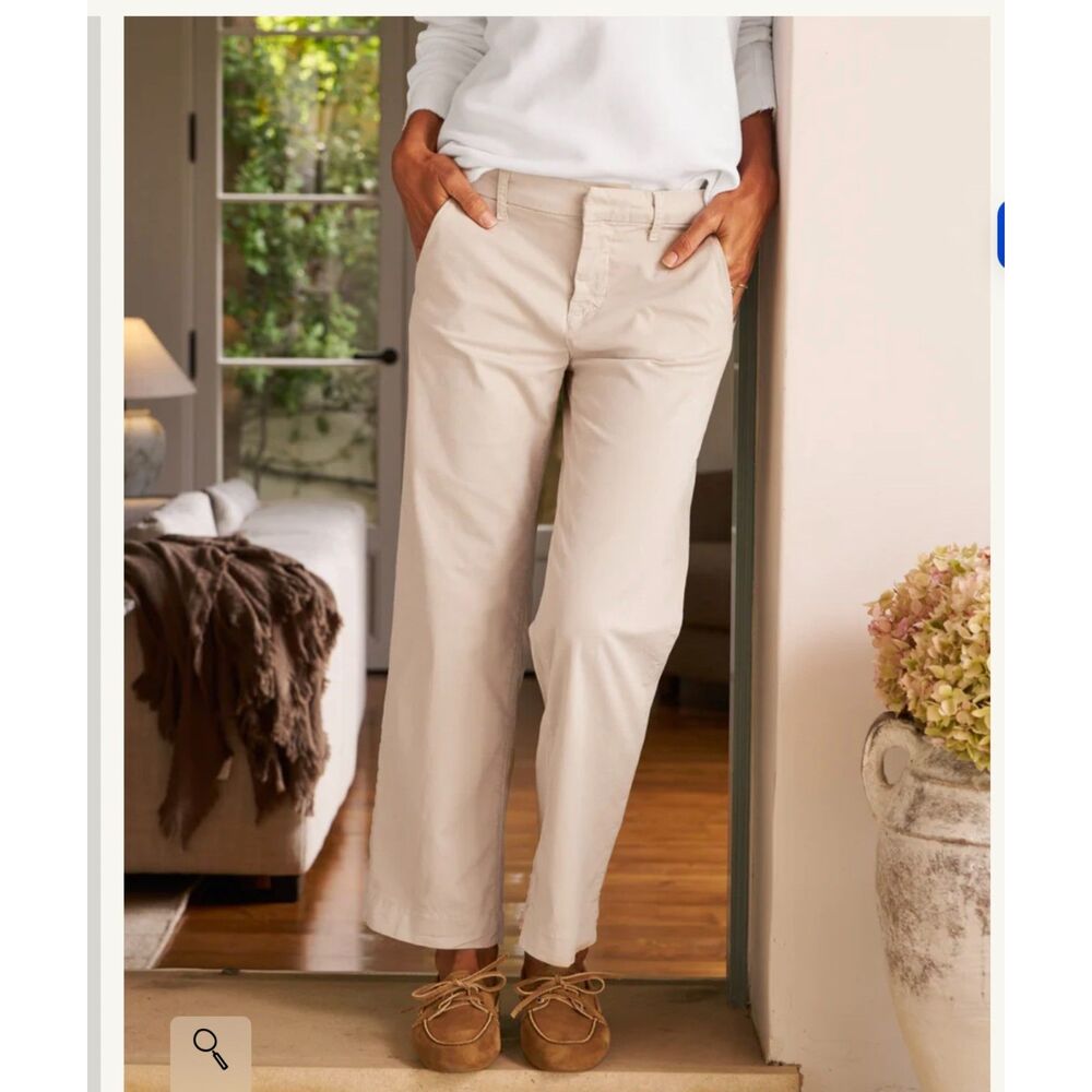 Frank & eileen Westport Illusion Khaki Size 0